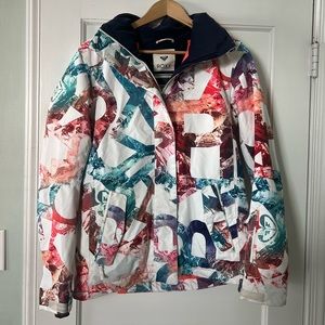 Women’s Roxy Multicolored Snow Jacket (Medium)